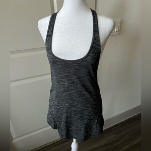 Lululemon Athletica Gray Fitted Backless Tank Top